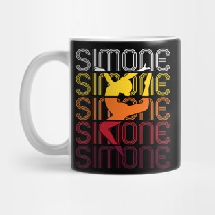 Simone Gymnastics Girl Retro Vintage American Gymnast Mug